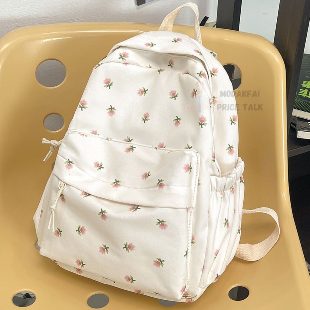 Korean Flower Cute Backpack Waterproof School Bag Travel Gym Sports