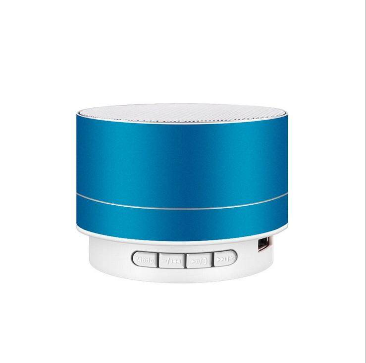 Supermall Wirelesss LED Phát Sáng Bộ Thu Bluetooth rảnh Tay Nghe Nhạc Kim Loại Loa Bluetooth