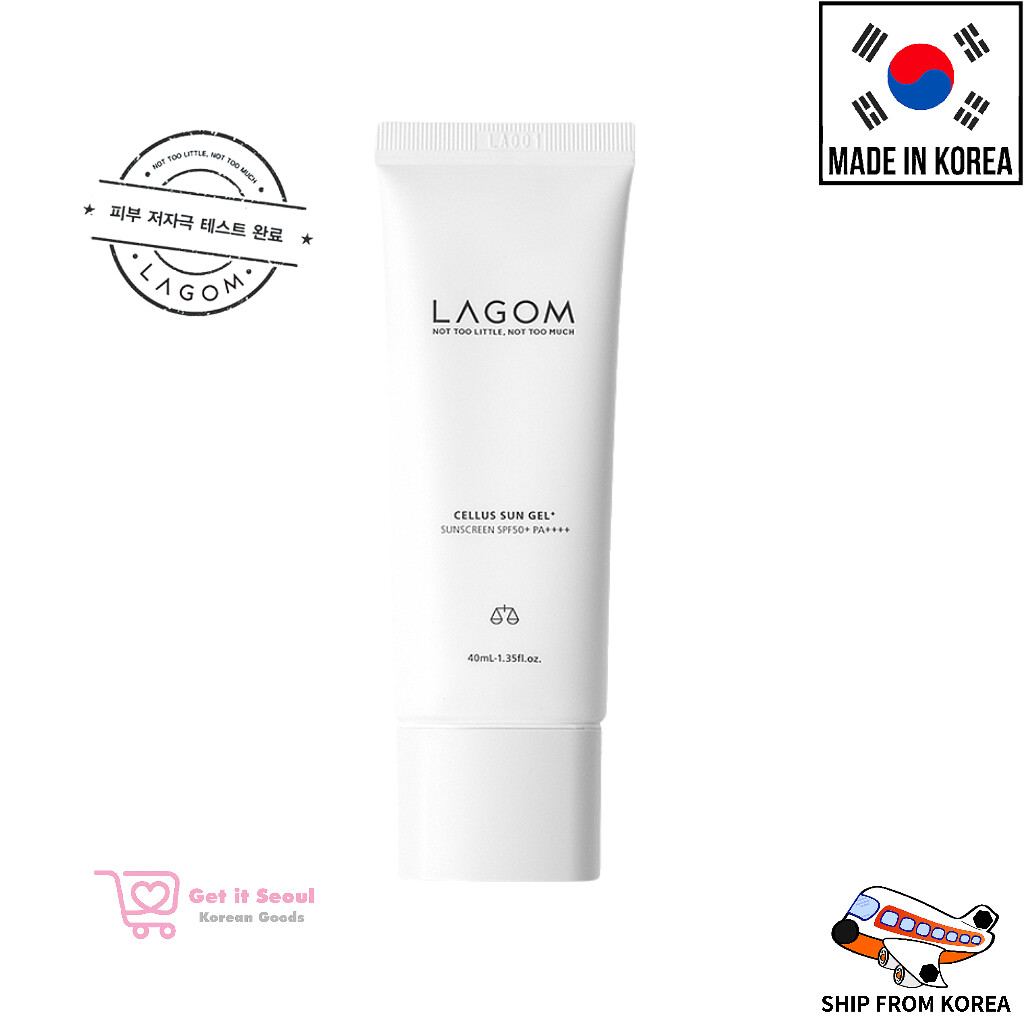 Korea Sunscreen LAGOM Cellus Sun Gel+ 40ml [ Renewal Version ] Jiwoo