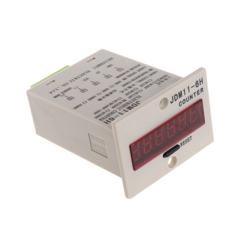 【Hàng Có Sẵn】 Màn Hình LED 6 Chữ Số, Công Tắc Cảm Biến Quang Điện NPN Điều Chỉnh Được 1-999999 Bộ Đếm