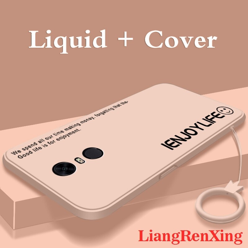 ốp lưng ốp lưng Ốp lưng mềm vỏ điện thoại Redmi 5 Plus bảo vệ Silicone lỏng vỏ Cản Sốc chống sốc mịn thiết kế mới ytzimu02 đẹp viền vuông cute đẹp viền vuông cute