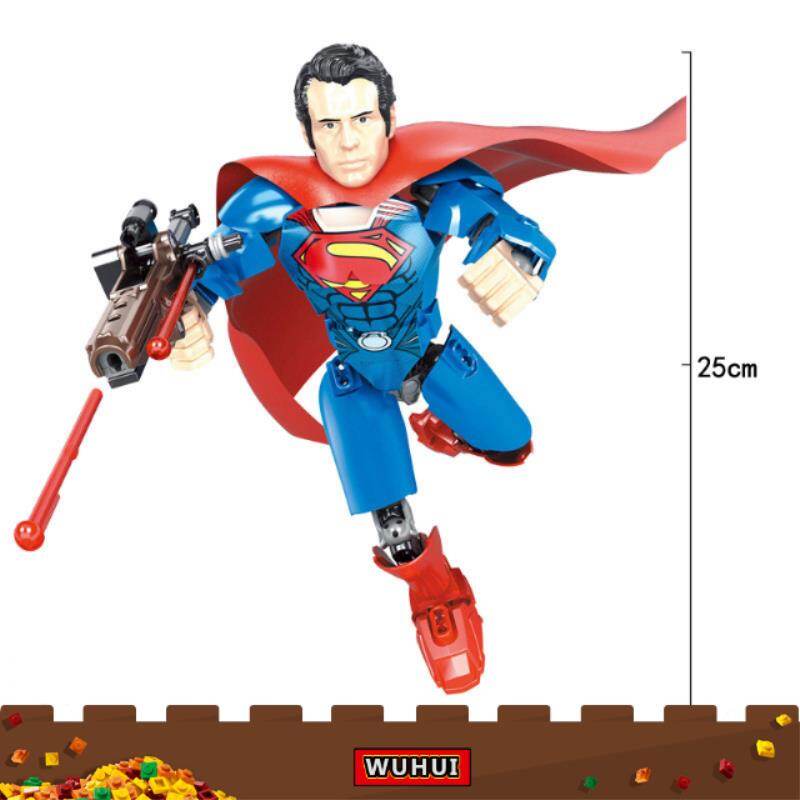 Wuhui The Avengers Thanos Black Panther Groot Deadpool Spiderman Model Figure Blocks Diy Building Block Bricks Toys For Kids