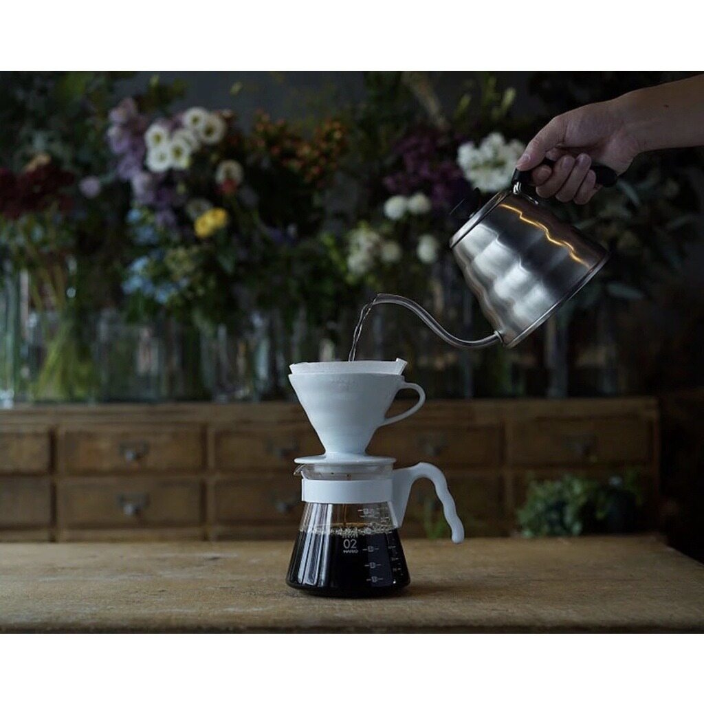Phin pha cà phê gốm Hario V60 (Trắng)