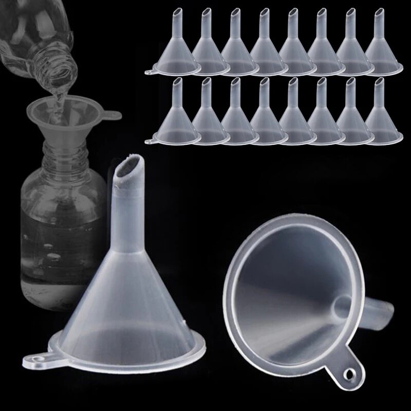Mini Funnel Plastic Transparent 3/5cm Small Mouth Multi-Purpose Supplies Liquid Packaging Tools Laboratory Small Equipment