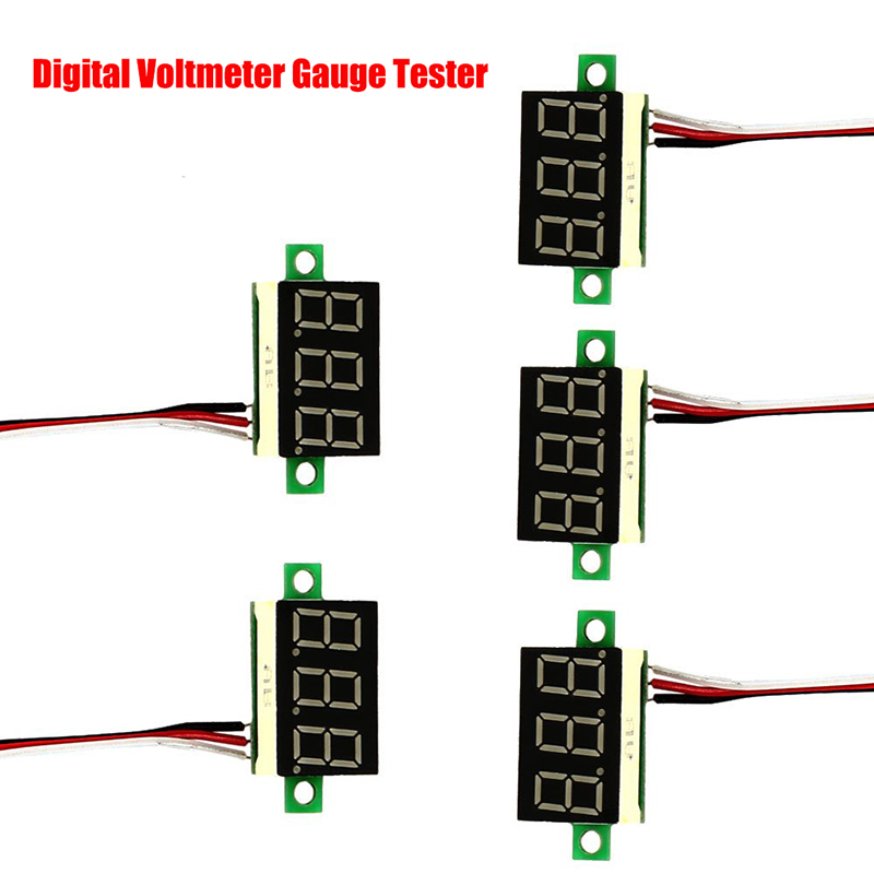 Dc 0-30V 0.36 inch3 hiển thị chữ số vôn kế mini kỹ thuật số LED Vôn kế cụ đỏ/xanh/Gree