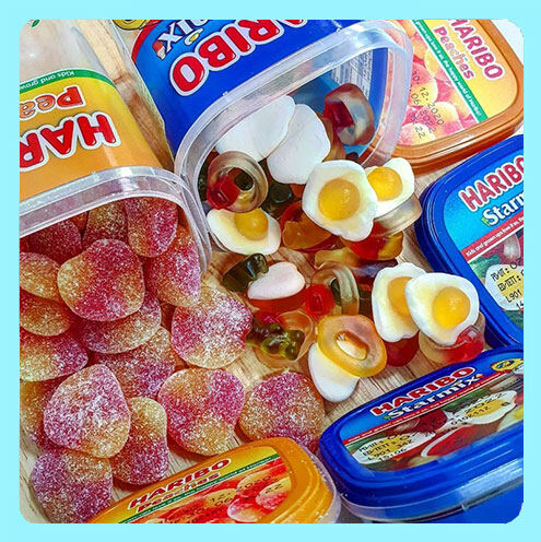[Haribo] thạch cốc 175G/thạch gấu, Thạch trái cây đào, thạch Starmix
