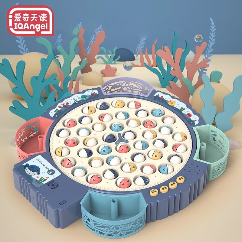 TG Electric Rotating Magnetic Fishing Toy Children's educational multi-function music