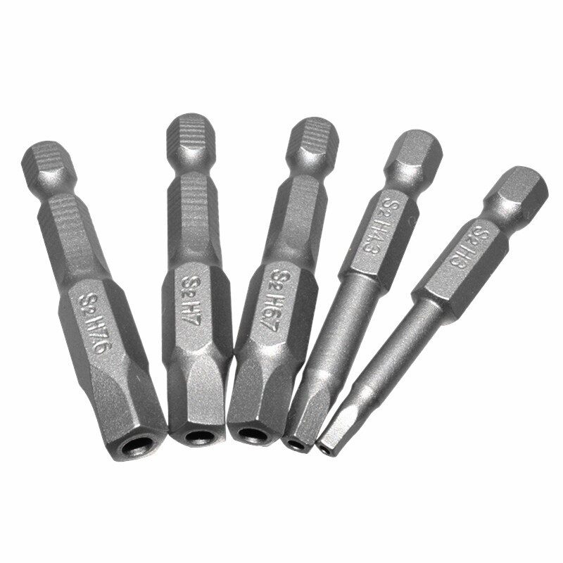 Toolstar Đầu Tua Vít 5 Chiếc Bộ Chất Lượng Ngũ Giác Thiết Bị 50Mm Có Lỗ