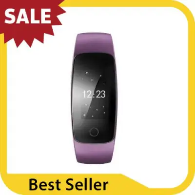 BEST SELLER OLED Water-Proof BT4.0 Smart Wrist Band 0.96" Touch Screen Smart Bracelet Fitness Tracker Heart Rate Pedometer Sleep Monitor Alarm for IOS 7.1 & Android 4.4 or Above (Purple)