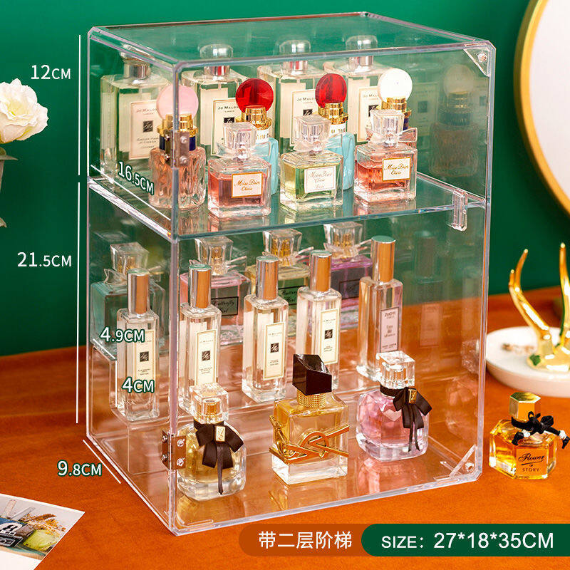 Hộp nước hoa mỹ phẩm để nhận khung acrylic phòng tắm tủ quần áo, chăm sóc da bụi, gió bắc