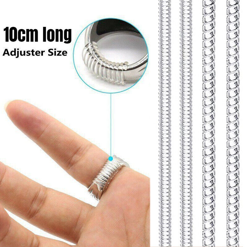 Trong suốt vô hình xoắn ốc dựa trên thước đo Nhẫn điều chỉnh bảo vệ chèn giảm tốc thay đổi kích thước cho dụng cụ làm trang sức