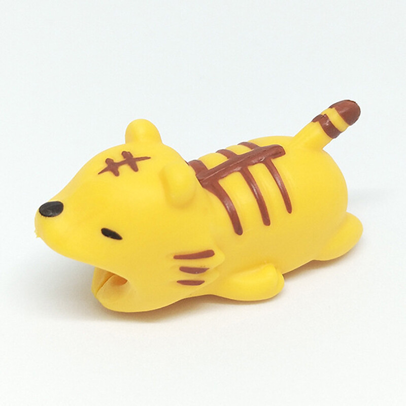 【Buy 5 Get 1 Free】1Pc Cute Animal Cable Bite Cord Cable Protector Cable Winder Compatible For iPhone Android Type C Charger Protector