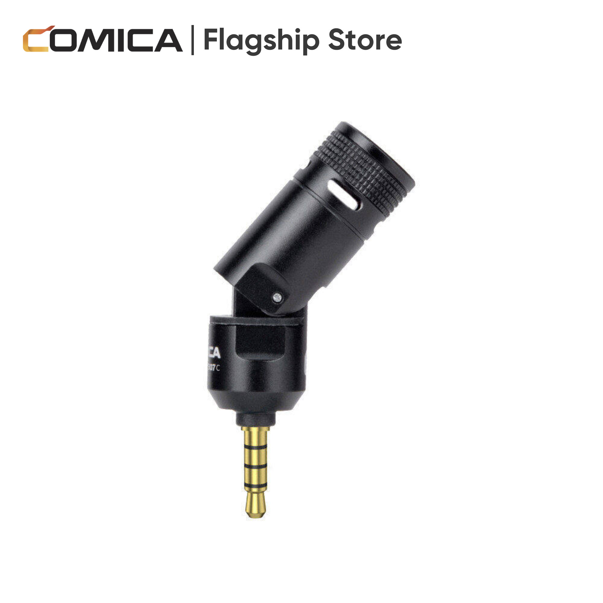 Comica CVM-VS07 Mini Microphone micrô điện dung cho ghi âm Mini Microphone cho điện thoại vlog cho điện thoại thông minh, máy tính bảng, máy ảnh, GoPro 7/8, máy tính xách tay và hệ thống Micro không dây