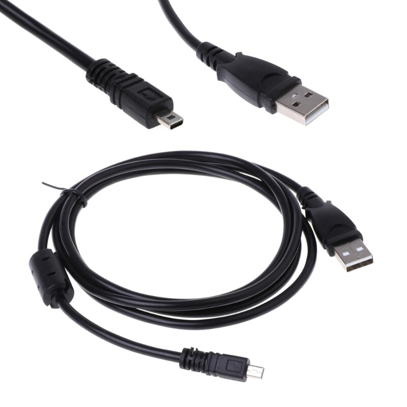 Camera USB Data Cable UC-E6 Cord 1.5M for Nikon Sanyo Pentax With Magnetic Ring