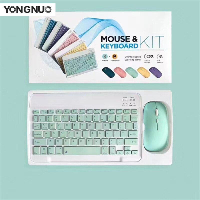 Bộ Chuột Bàn Phím Mini Không Dây Tương Thích Bluetooth Có Thể Sạc Lại Tương Thích Cho Android Ios Windows