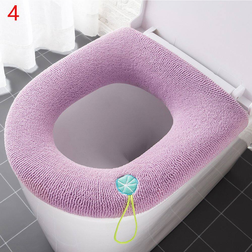 YOUZA96926 Winter Washable Soft Warmer Pad Closestool Mat Toilet Seat Cover Cushion