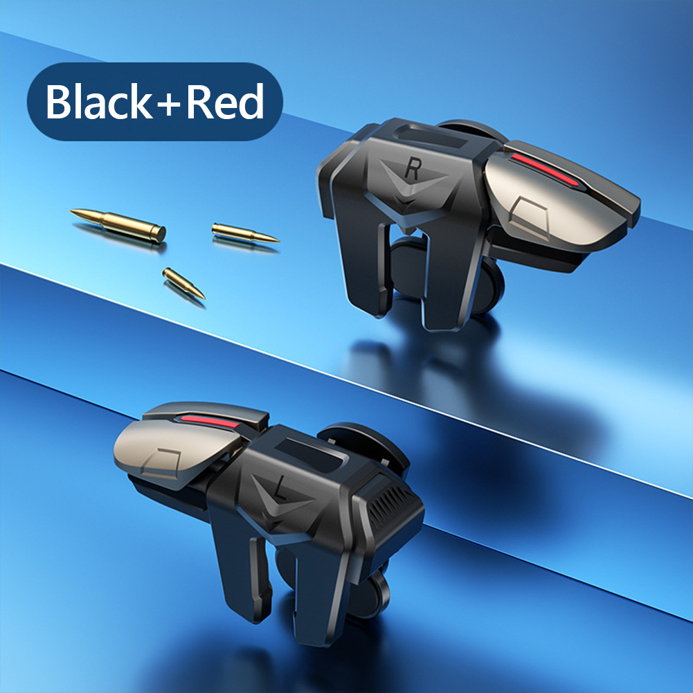 1 Pair 6 Finger Game Controller Gaming Aim Shooting Triggers Button for PUBG