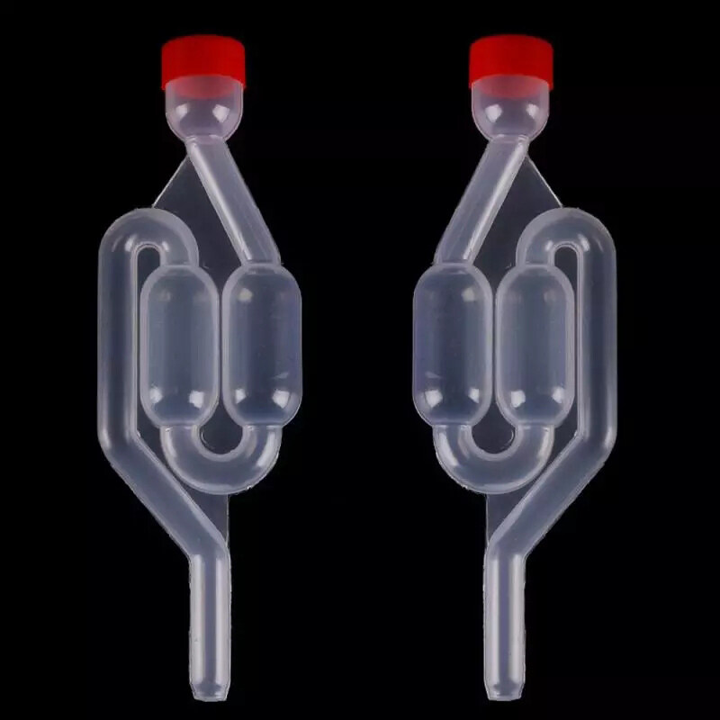 HUGO 2PCS Reusable Valve Plastic Air Lock Water Seal Home Winemaking Exhaust Valve