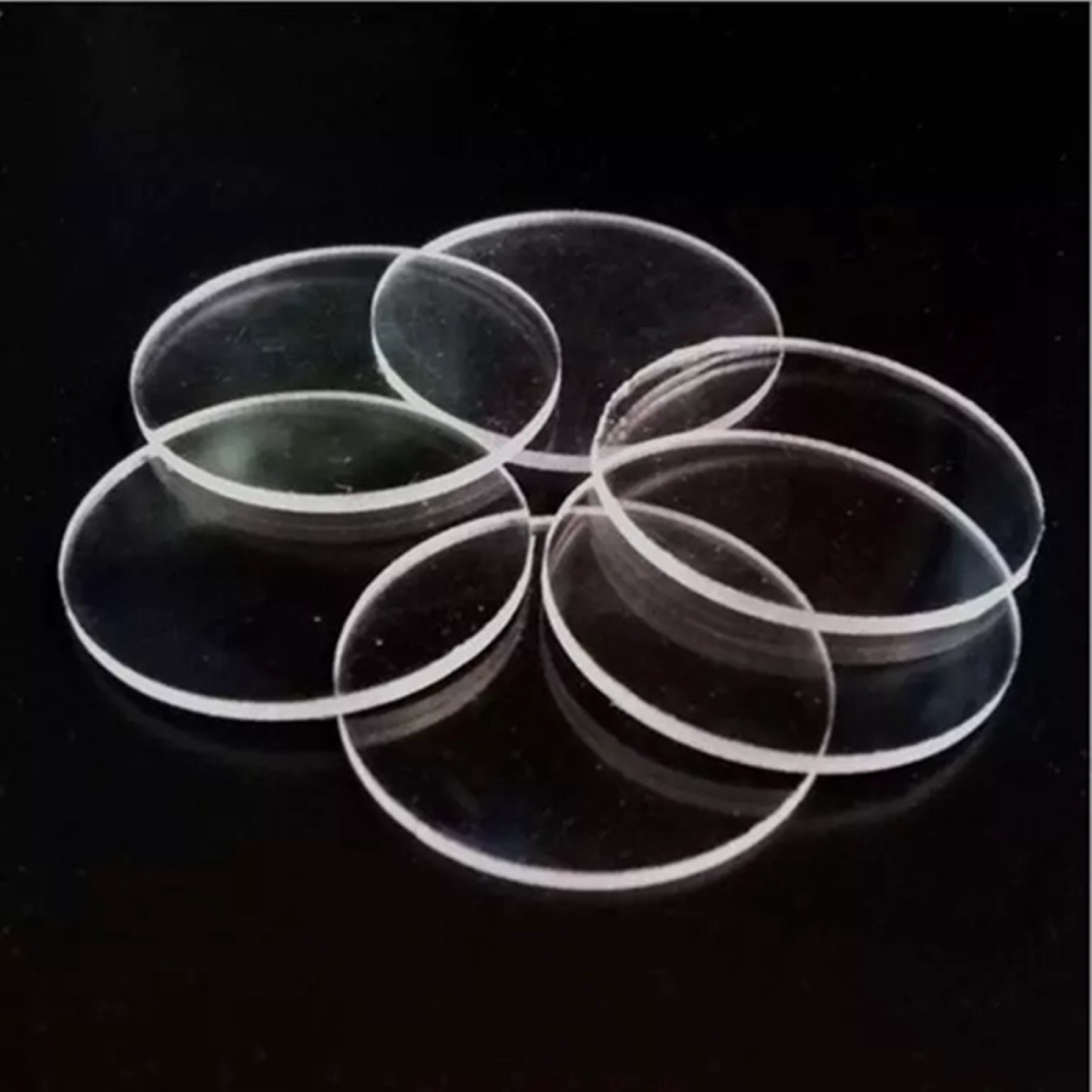 Sanwood® Practical Round Edge Cake Disk Non-stick Transparent Acrylic Cake Base Board for Cakes Serving Cake Plate Non-stick