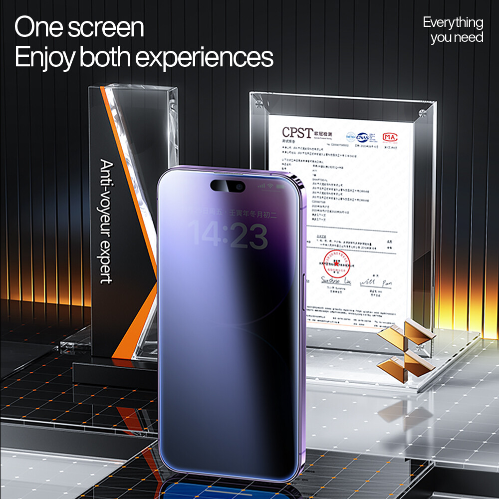 SmartDevil Matte Privacy Screen Protector for iPhone 15 Pro max iPhone 17 Pro max iPhone air 14 Pro Max iPhone 15 Plus iPhone 14 Plus 13 Pro max iPhone 16 Pro Max 16e 17e Tempered Glass Film Dust-proof Anti-peeping Anti-fingerprint