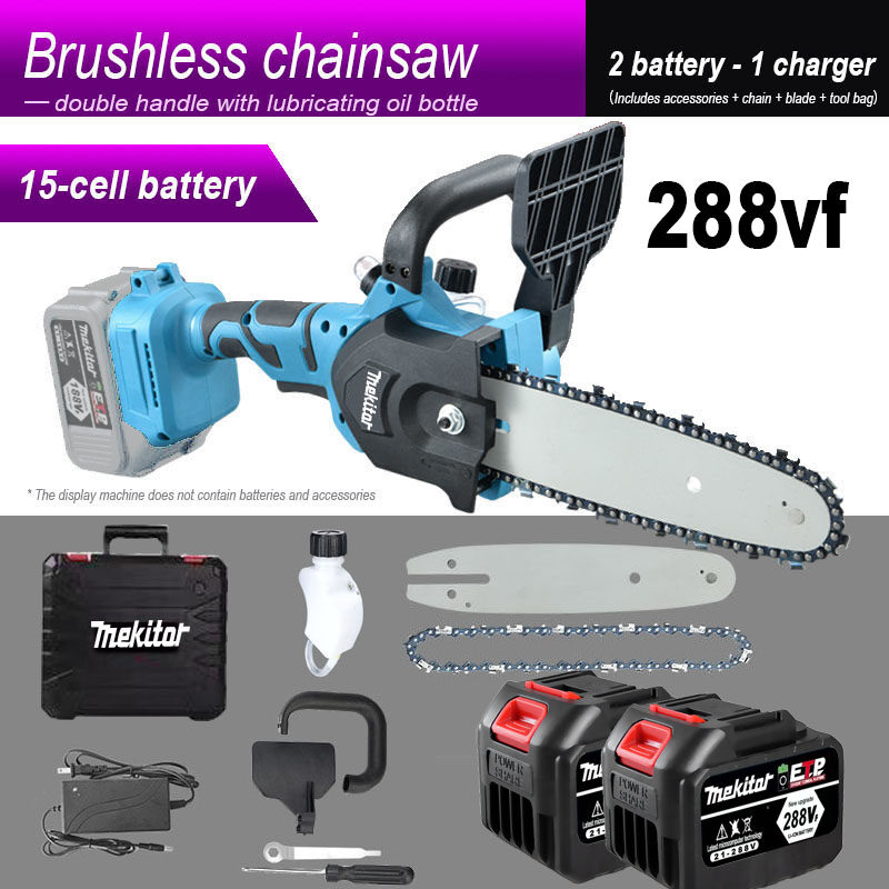 Mekitor cordless chainsaw gergaji elektrik bateri electric mini ...