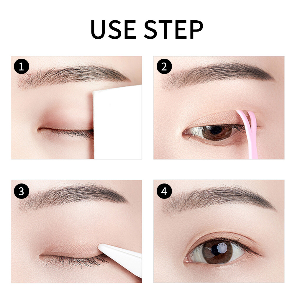 400Pcs Breathable Eyelid Tape Invisible Instant Double Eyelid Strips Texture Eye Makeup Tool