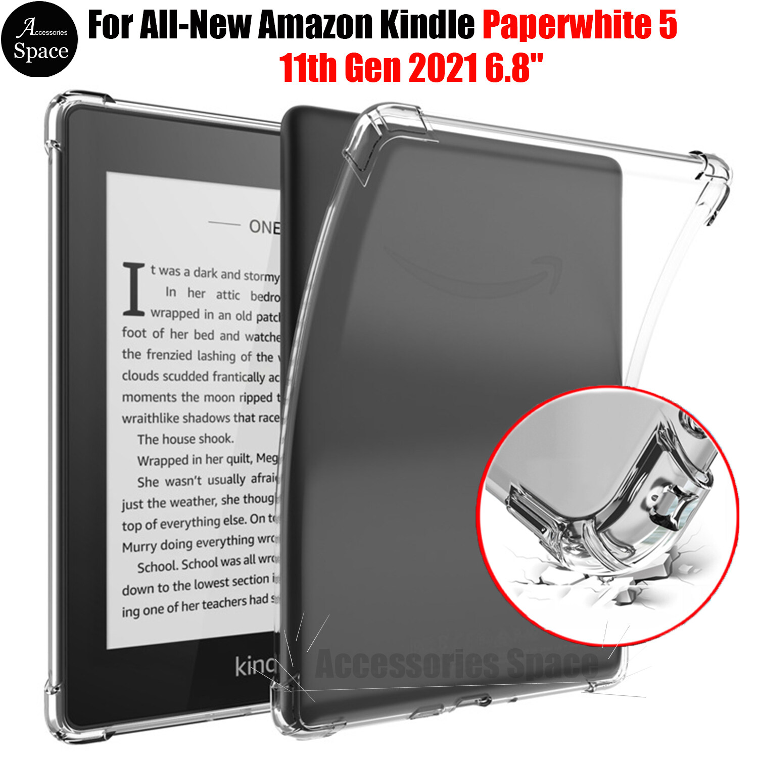 เคส TPU สำหรับ Amazon Paperwhite 5 2021 6.8 "11th Generation