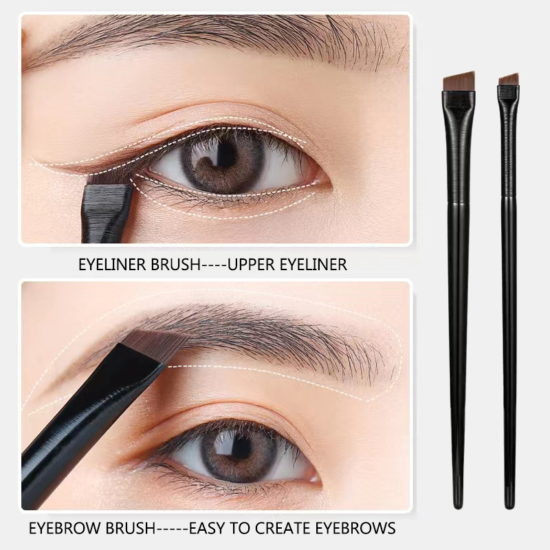 Derf Cọ Trang Điểm Cọ Lông Mày Vát Cọ Kẻ Mắt Cọ Trang Điểm Cạnh Dao Siêu Mỏng Dụng Cụ Làm Đẹp