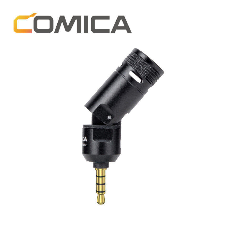 Comica CVM-VS07 Mini Microphone micrô điện dung cho ghi âm Mini Microphone cho điện thoại vlog cho điện thoại thông minh, máy tính bảng, máy ảnh, GoPro 7/8, máy tính xách tay và hệ thống Micro không dây