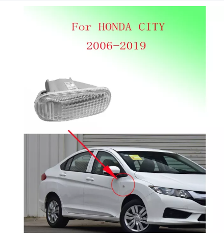 1pcs turn signal light side lamp car fender indicator lamp for honda city 2006 2007 2008 2009 2010 2011 2012 2013 2014 2015 2016 2017 2018 2019