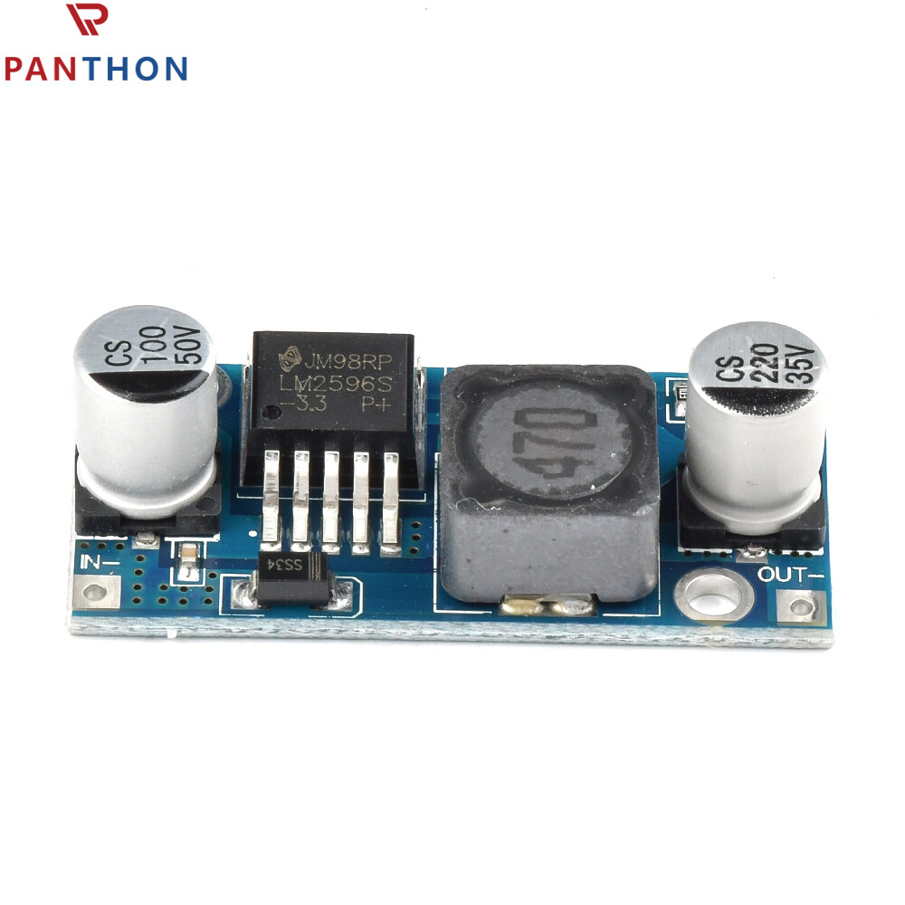 PANTHON LM2596S DC-DC Step-down Power Module Regulator Board Buck Converter High Efficiency Voltage Regulator DIY Power Supply Step-down Module
