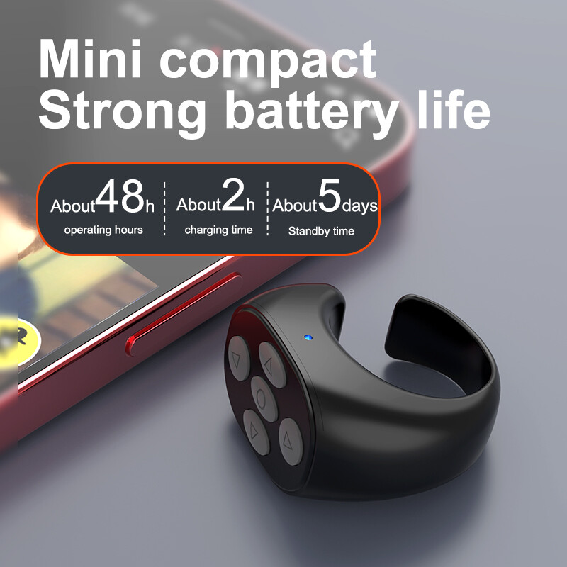 Wireless Bluetooth Automatic Page Turner Browsing Smart Selfie Page Turner Controller Portable Type-c Charging for Mobile Phone