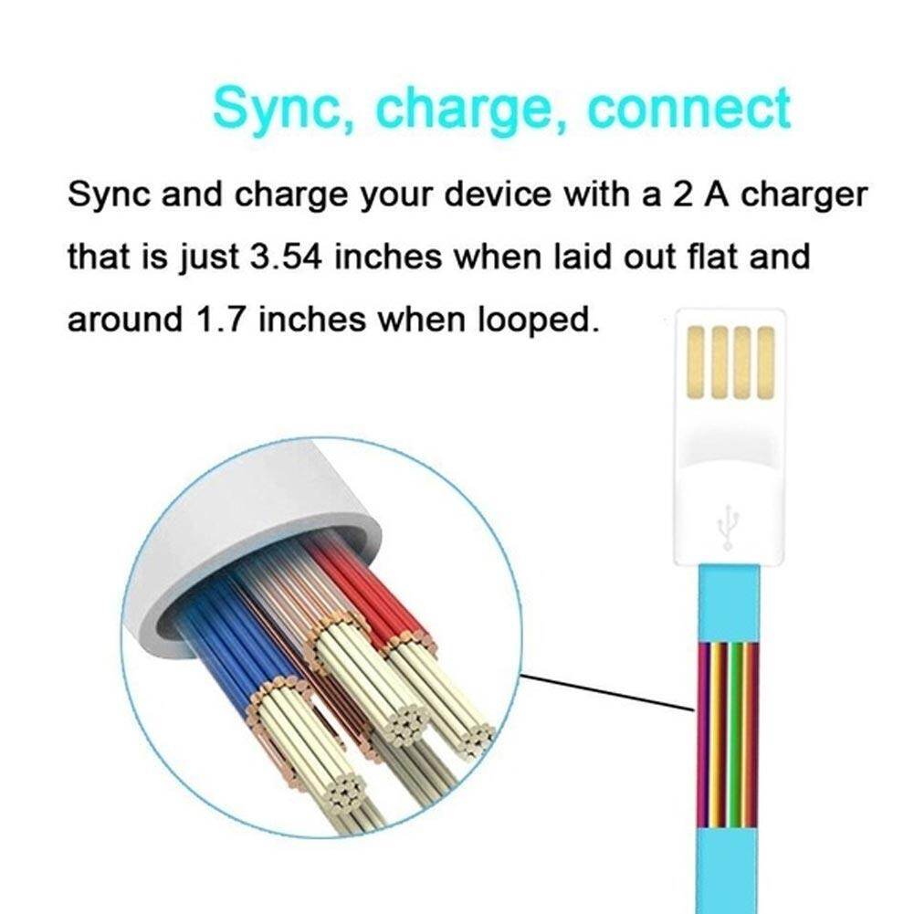 3 in 1 Multi keychain  Charging Cable Portable  Magnetic Travel Short Cables Type C Lightning Micro USB  Compatible iPhone Android All Smartphones