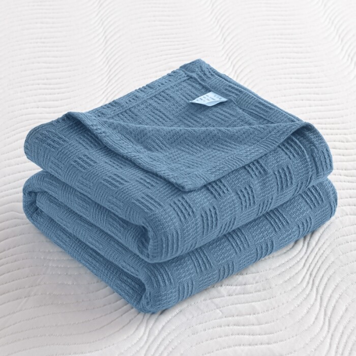 Solid Color Cotton Thread Blanket High Quality Air Conditioning Blankets Home Sofa Blanket Summer Bedspread