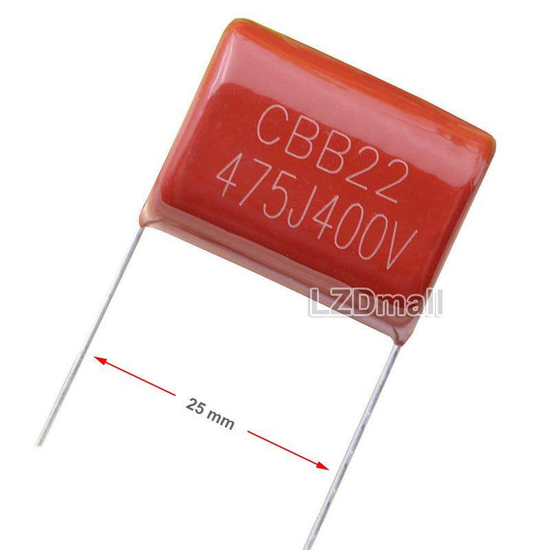 2pcs cbb capacitor 475j400v 475k400v 475j 475k 400v 475 4.7uf cbb21 cbb22 metallized film capacitor pitch 25mm new original