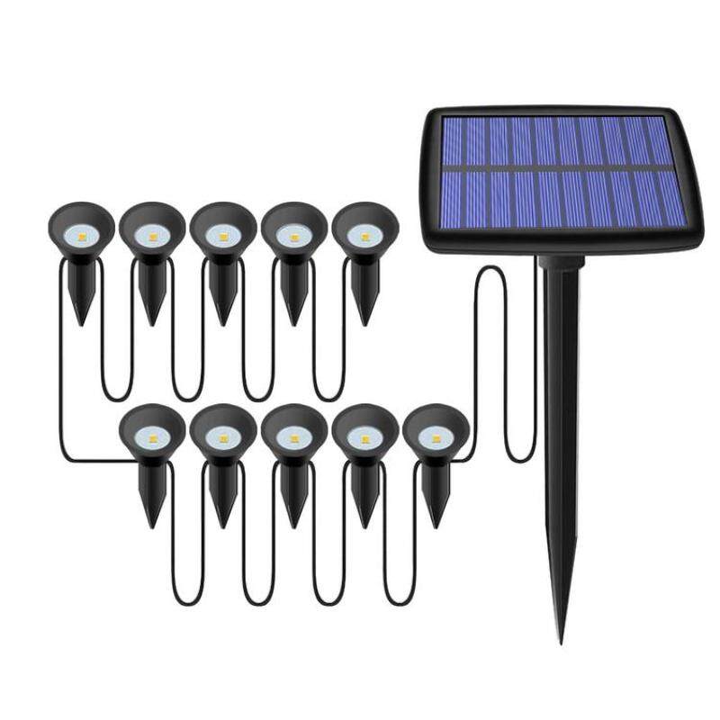 KL Solar Đèn Đường Chống Nước 10 Đèn LED Đèn Chôn Đất Cho Lối Đi