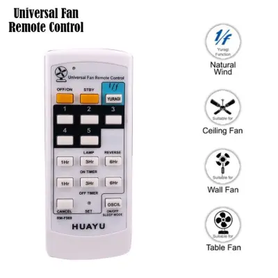RM-F989 Huayu Universal Fan Remote Control / Remote Kipas (Wall/Ceiling/Table Fan)