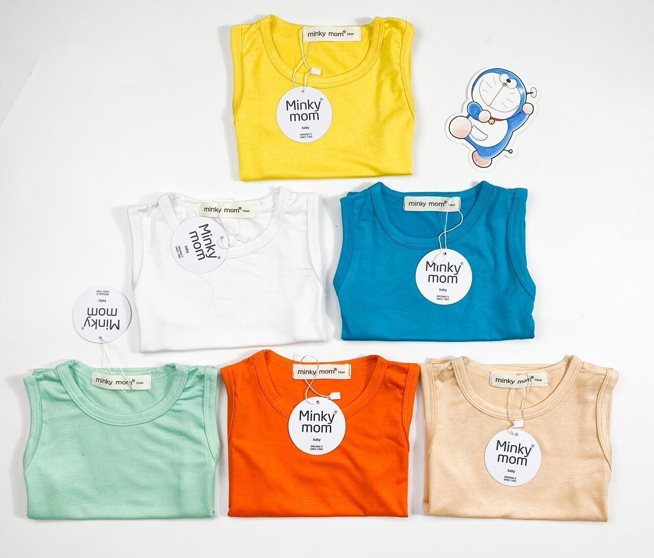 S030) MINKY MOM High Quality Natural Cotton Plain Clothing Sets/T