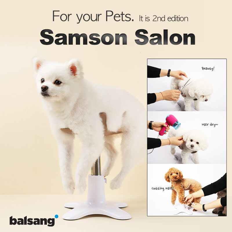 Balsang Samson salon / Pet chair for dog / Cut hair / Cut nails / Bathe /  Dry hair / Made in Korea | Lazada