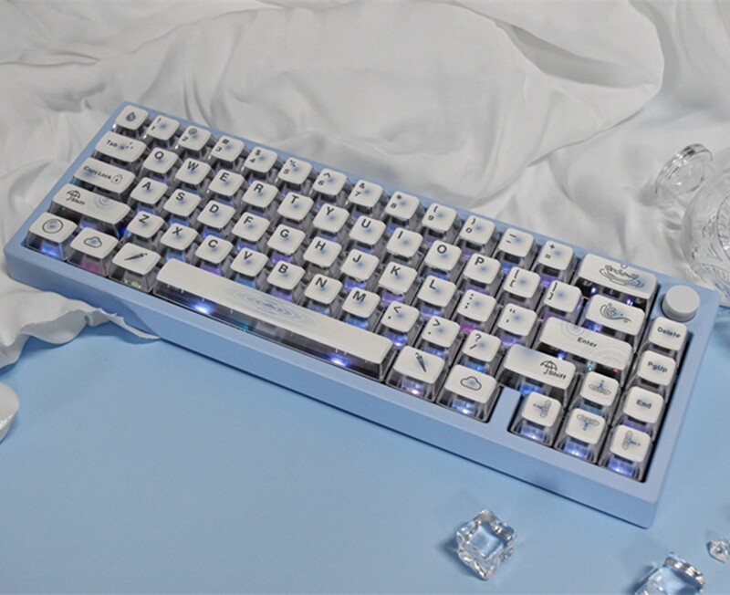 Rainy Day Keycap 116 Keys Four Sided Transparent Keycap ASA Profile PBT For Cherry MX Switch Mechanical Keyboard