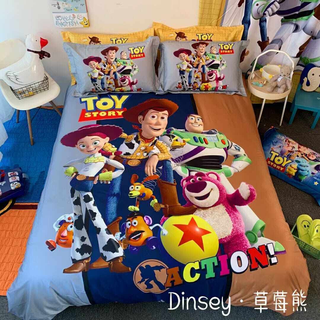 Disney Toy Story Woody Buzz Queen Size Comforter Bedding Sets For