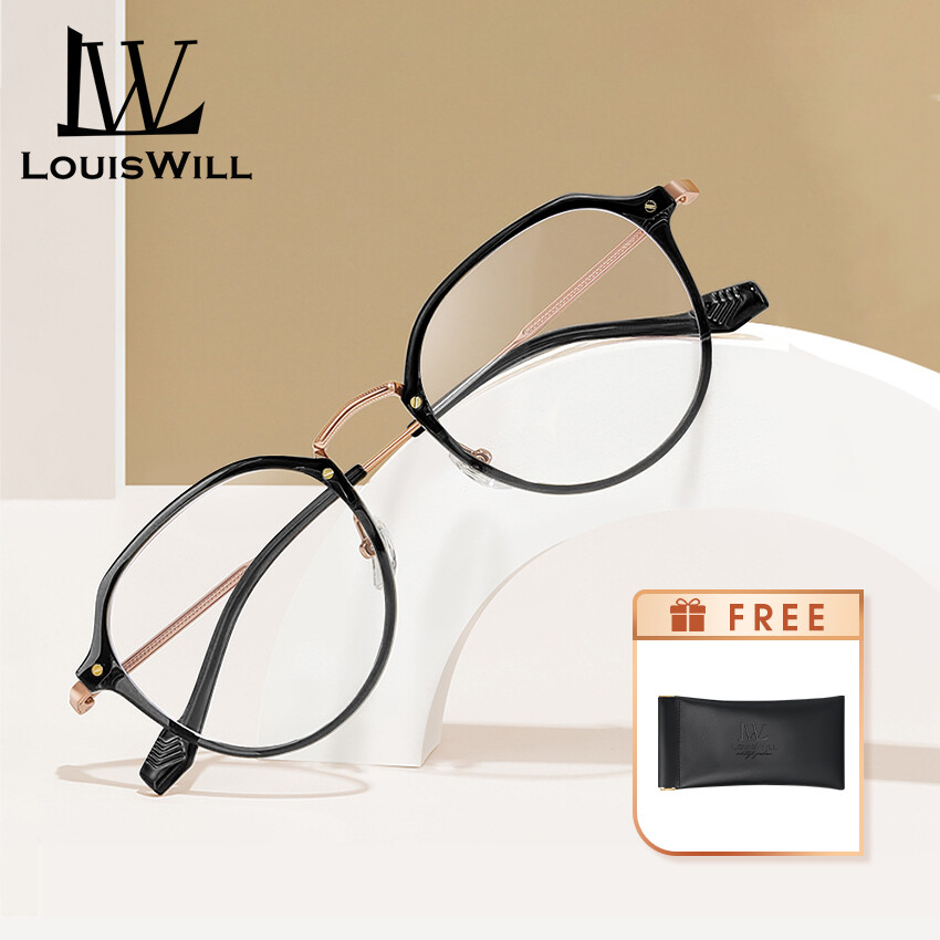 Fashion Clear Glasses Round Frame Unisex Glasses Anti Blue Laser Optical Spectacles Eyeglasses Student PC Frame Myopia Glasses Optical Glasses Anti-blue Lens Eyes Protection Eyewear