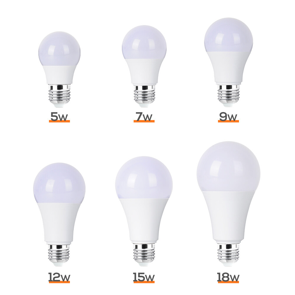 DINGDIAN LED 6 gói bóng đèn LED 85-265V E27 bóng đèn Led tiết kiệm năng lượng siêu sáng 5W/7W/9W/12W/15W/18W lạnh/ấm trắng trong nhà đèn phòng ngủ phòng khách