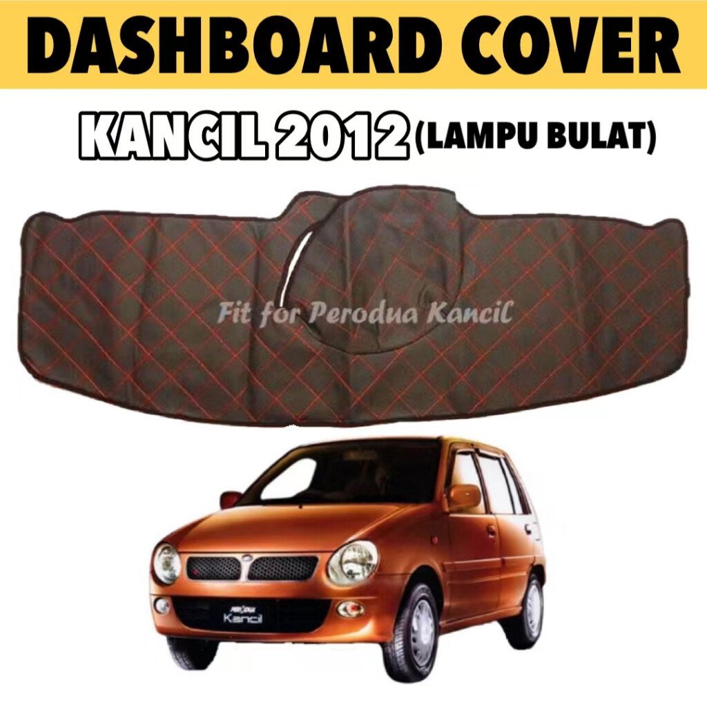 Perodua Kancil Lampu Bulat Dashboard Cover Anti Slip Mat DAD Leather Car Dashboard Cover Kancil Accessories Kereta Lazada