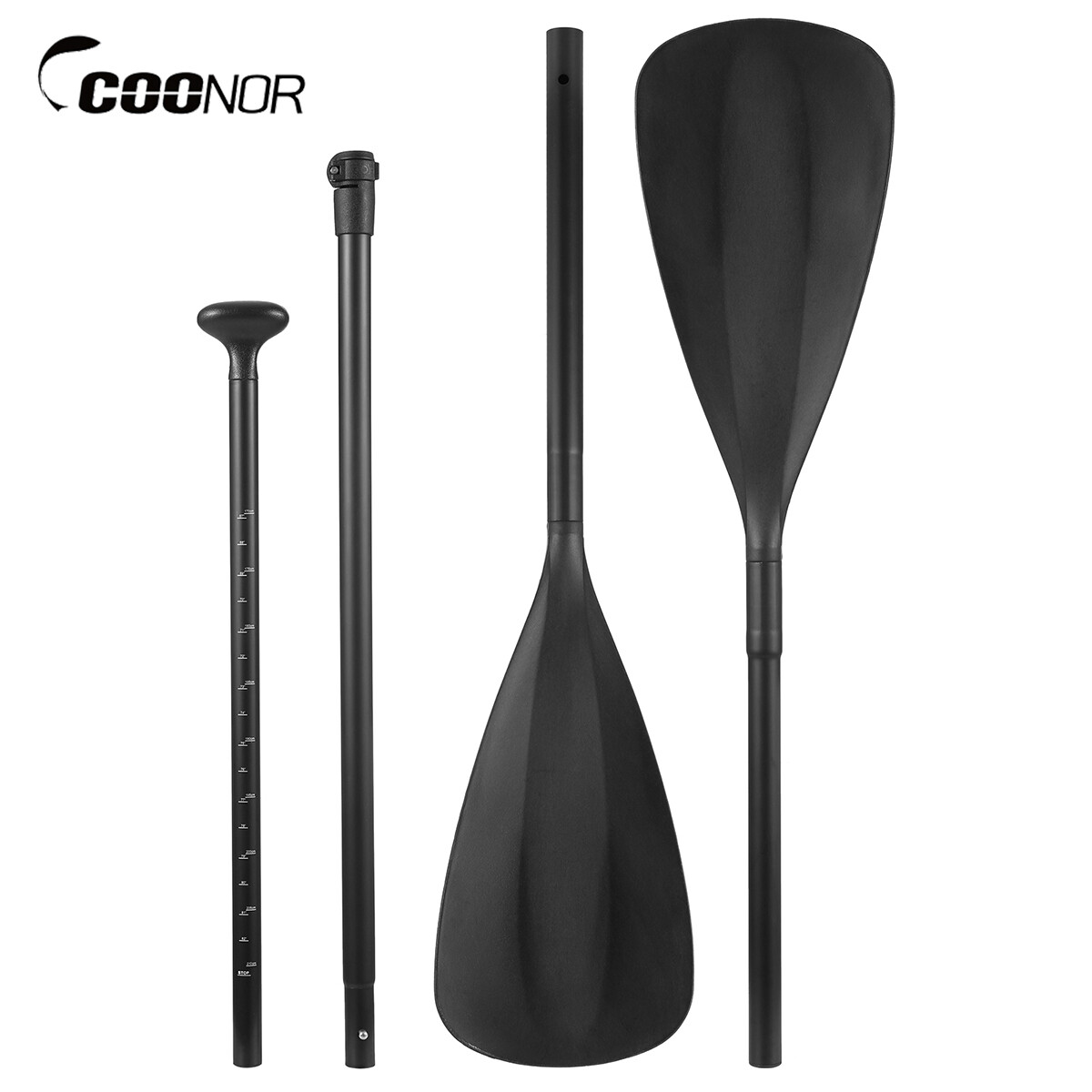 Dual Purpose 4-Part Aluminum Canoeing Paddle SUP Paddle Board Kayak Oar