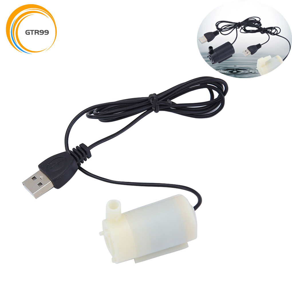 【🚛24 Hours Shipping】USB Powered Micro Submersible Pump Mini Water Pump Fish Tanks Aquarium Fountain DC 5V 2-3L/Min