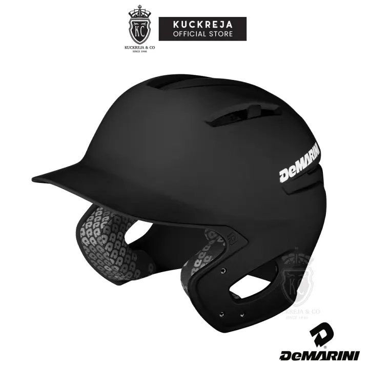 black softball helmet