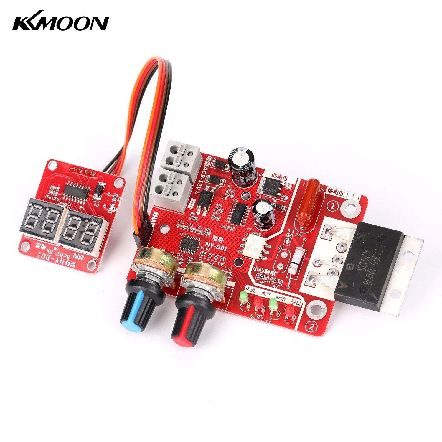 KKmoon Spot Welding Machine DIY Controller Panel Time and Current Control Function with Digital Display
