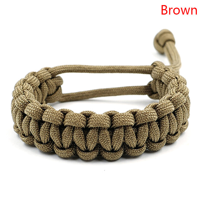 Renshini 7 Colors Survival Outdoor Buckle Rope Paracord Bracelet For