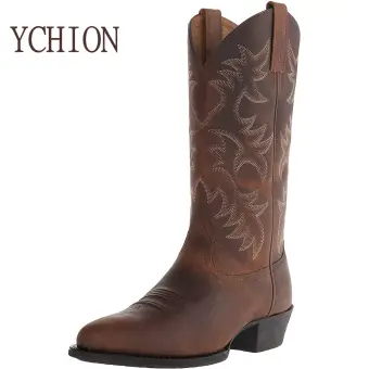 men's high heel western boots